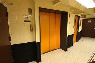 elevator doors closed
