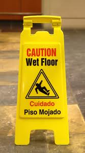 wet floors
