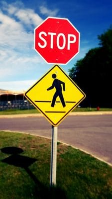 Utah Pedestrian road sign
