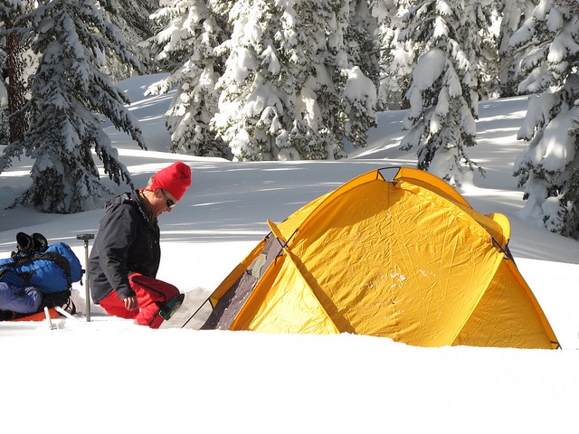 winter camping safety