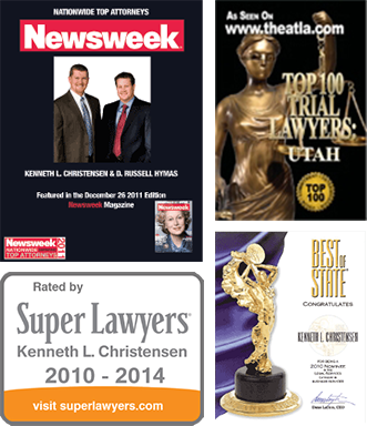 awards - Ken L. Christensen Personal injury attorney in Utah
