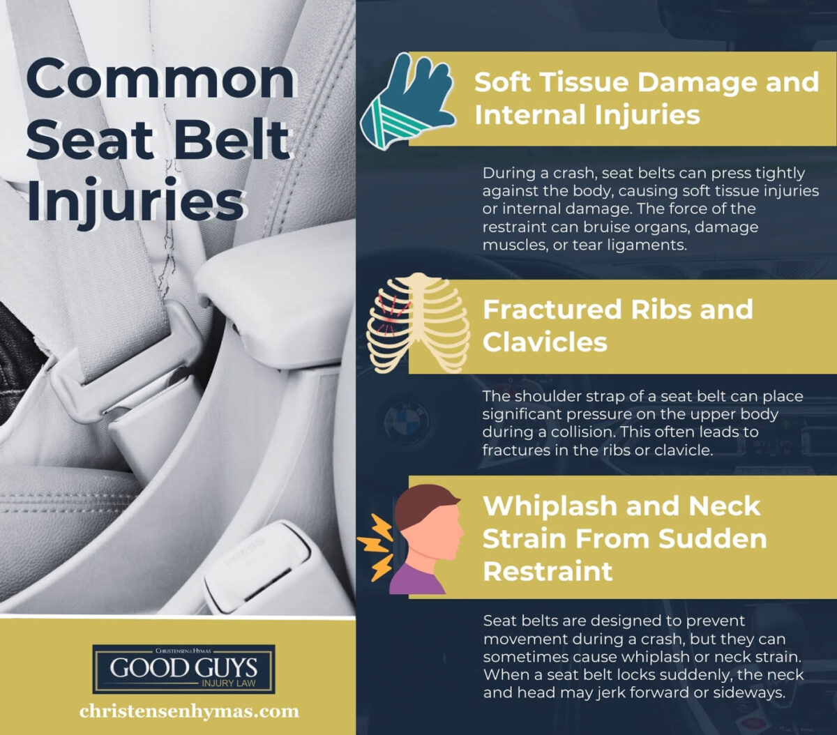 Common Seat Belt Injuries