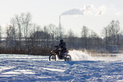 Motorcycle Riding in Winter