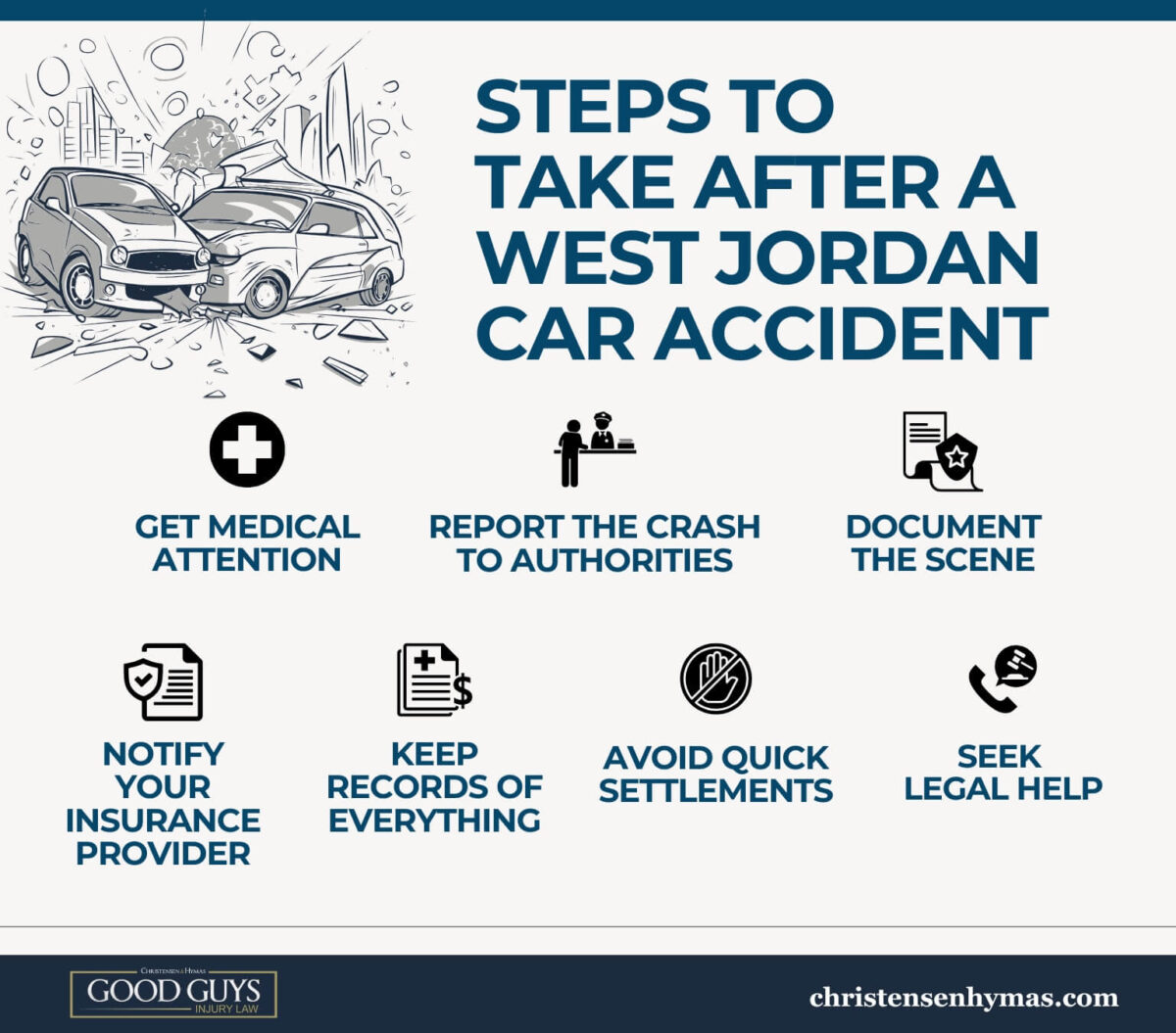 Steps To Take After a West Jordan Car Accident