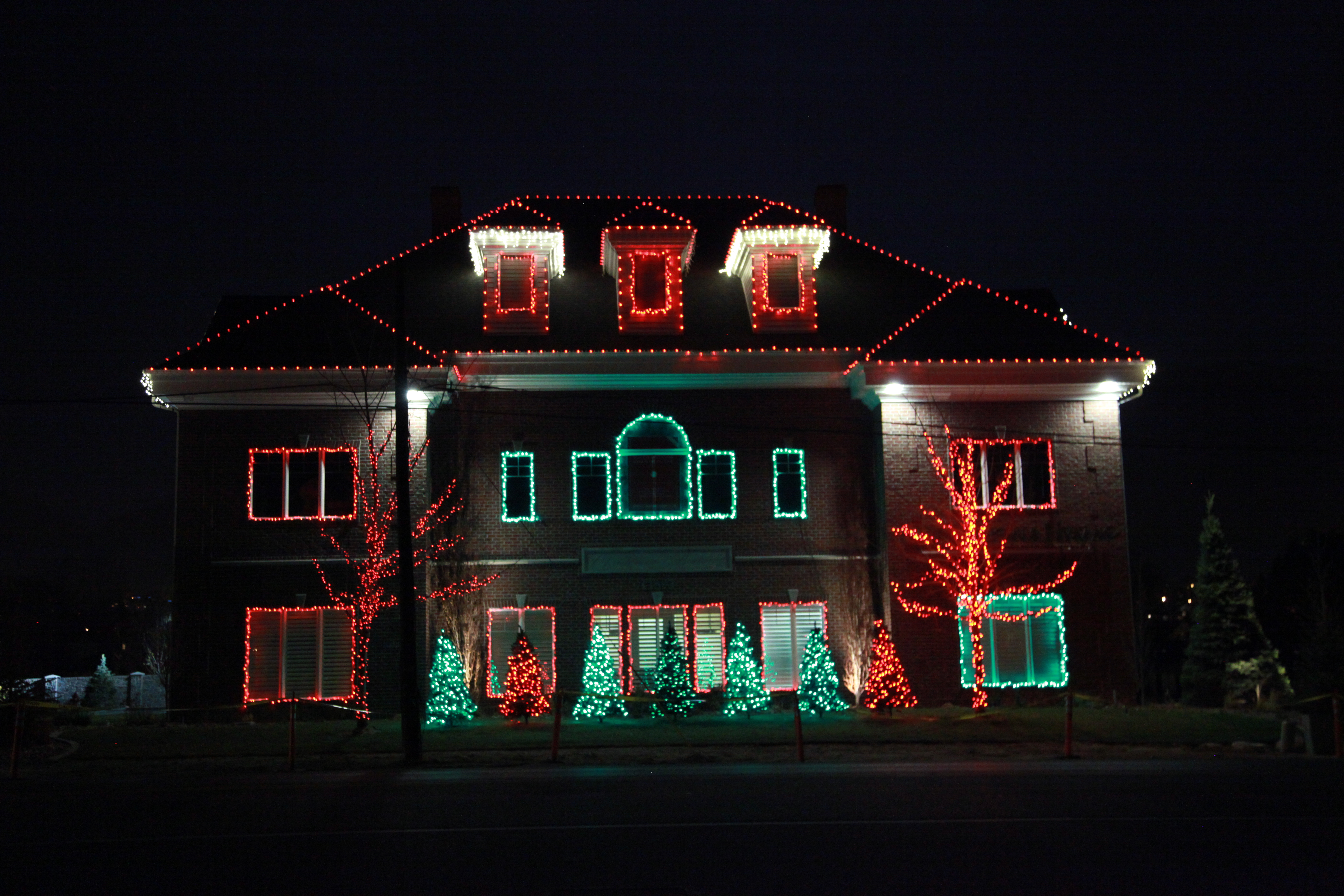 Christmas Lights Display at Christensen & Hymas